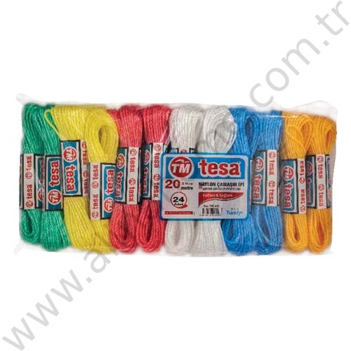 DOLLY TESA PLASTİK ÇAMAŞIR İPİ 20 MT 1*24