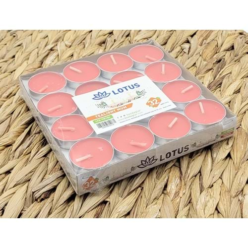 BZD LOTUS 32 Lİ KIRMIZI TEALIGHT MUM 1*40