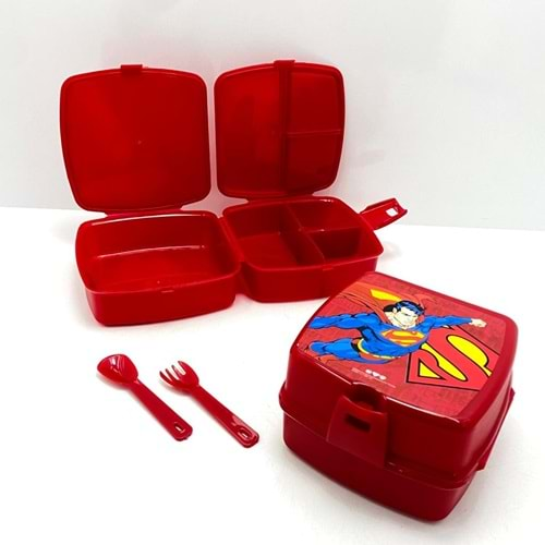 TUFFEX ÇOCUK SUPERMAN SMART LUNCH BOX BESLENME 1*36