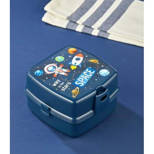 TUFFEX BESLENME KABI KAŞIKLI BÖLMELİ UZAY LUNCH BOX 1*36