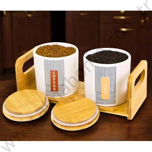 TUTKU AHŞAP STANDLI 2 PARÇA BAHARAT SETİ 1*12