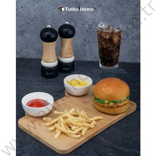 TUTKU AHŞAP STANDLI 2 Lİ SOSLUK ÇEREZLİK 1*12