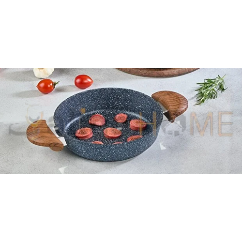 BRİLLANT SAHAN ÇİFT KULPLU TAVA ALPHA GRANİT 18 CM 1*12