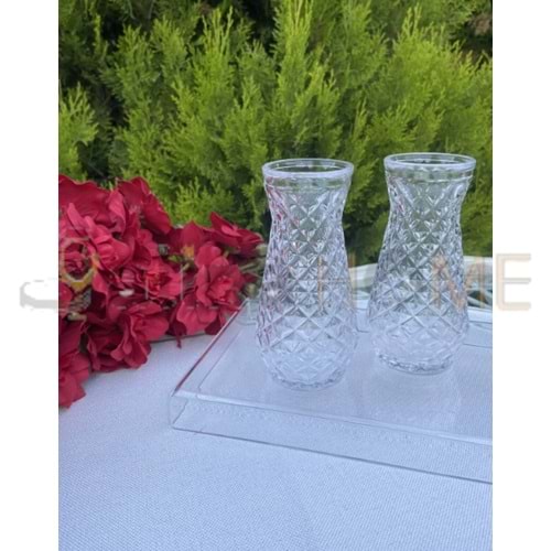 MLN CAM NİL MODEL VAZO 6x12 CM 1*70