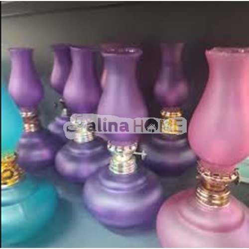 ROSE GLASS GAZ LAMBASI NOSTALJİK ORTA BOY LUX 1*48